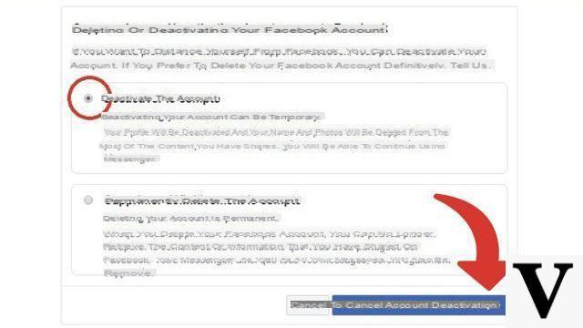 How to temporarily deactivate your Facebook account?