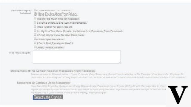 How to temporarily deactivate your Facebook account?