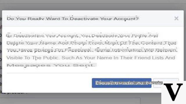 ¿Cómo desactivar temporalmente tu cuenta de Facebook?