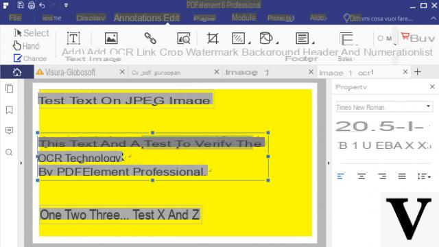 Extraire du texte à partir d'images ou d'un PDF numérisé -