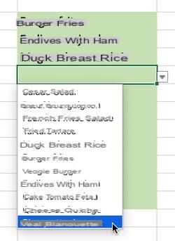 Excel drop-down list: create, insert, modify, delete