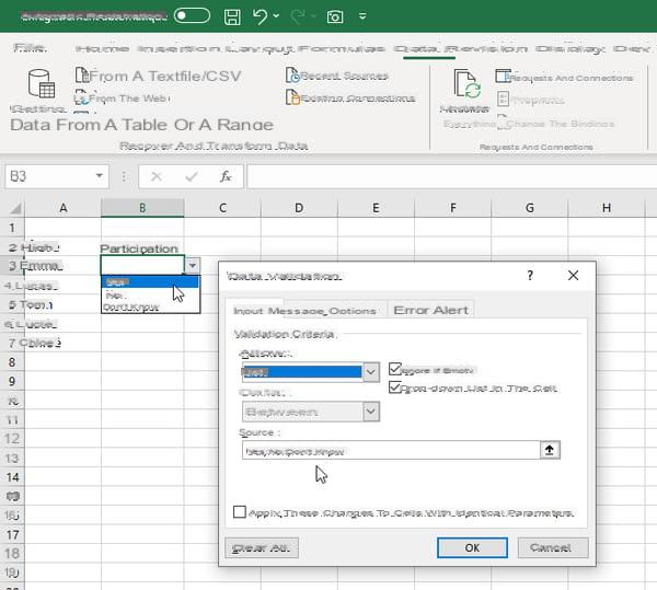 Lista suspensa do Excel: criar, inserir, modificar, excluir