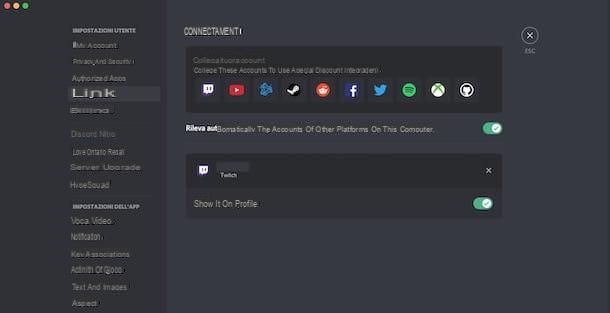 Cómo conectar Discord a Twitch