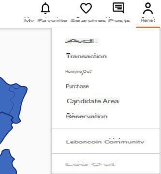 Crea o elimina una cuenta en Leboncoin