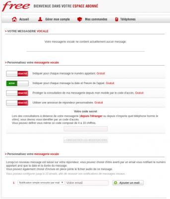 How to configure your Free Mobile answering machine?