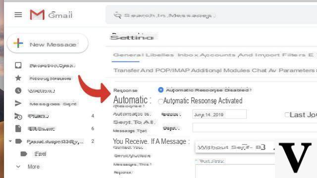 How to schedule an out of office message on Gmail?