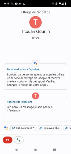 El Asistente de Google puede contestar el teléfono para que usted pueda filtrar las llamadas