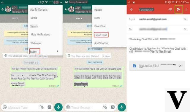Exportar Whatsapp Chat (desde iPhone y Android) a PDF / TXT / HTML -