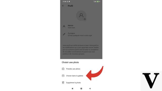 How to change your profile picture on Signal?
