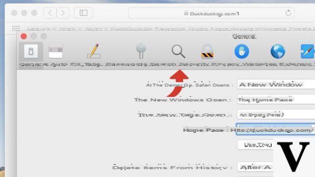 Como mudar o mecanismo de busca no Safari?