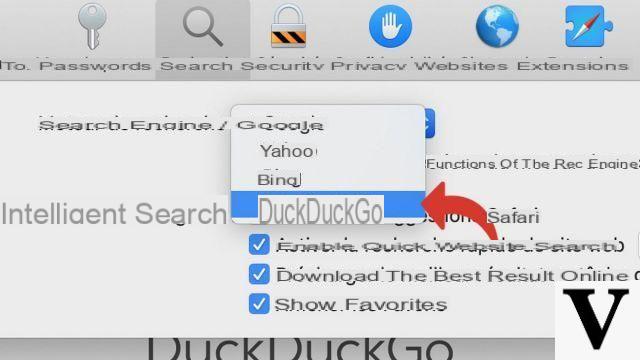 How to change the search engine on Safari?