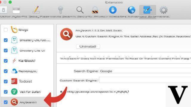 How to change the search engine on Safari?