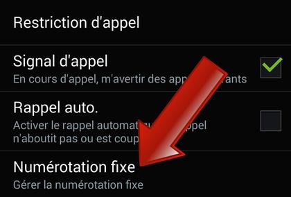 How to activate call restriction on Android?