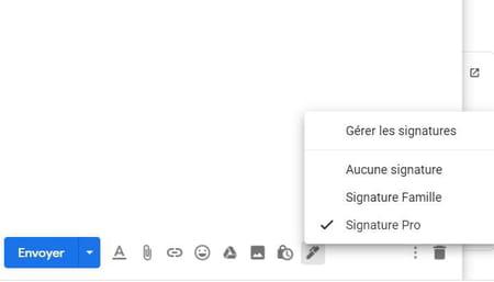 Gmail signature: automatically sign messages