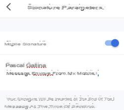 Gmail signature: automatically sign messages