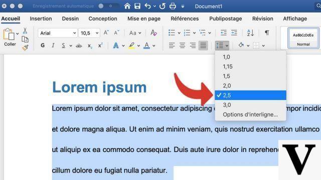 How to change space between lines in Word?