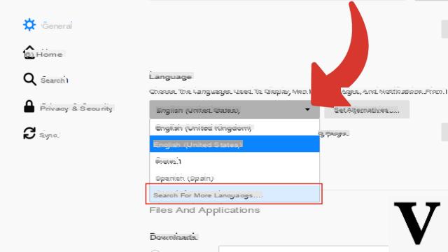 Como mudar o Firefox para espanhol?