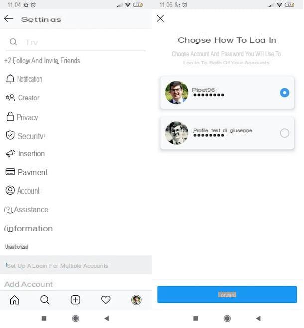 Comment connecter deux comptes Instagram