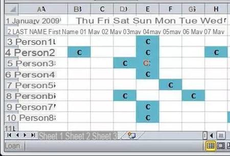 Excel planning: how to make a vacation schedule