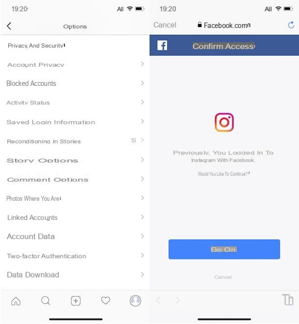 Comment connecter Instagram à Facebook