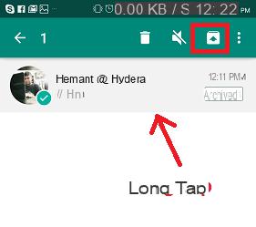 How to Hide Whatsapp Conversations -