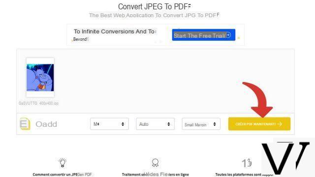 How to convert a Jpeg image to PDF