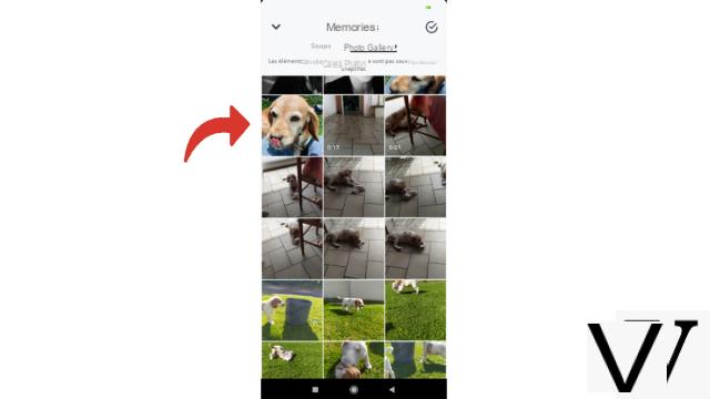 How to send an image from my smartphone to Snapchat?