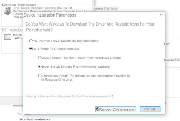 How to avoid automatic driver installation on Windows 10?