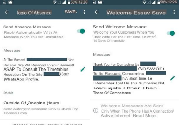 comment activer la reponse automatique sur whatsapp