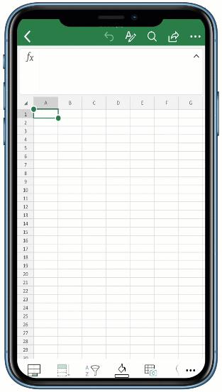 Excel para iPhone y Android: simplemente tome una foto de una tabla para importarla