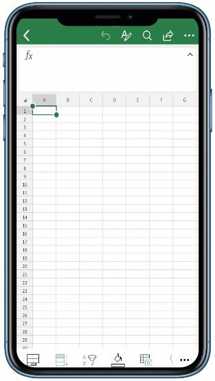 Excel for iPhone and Android: simply take a picture of a table to import it