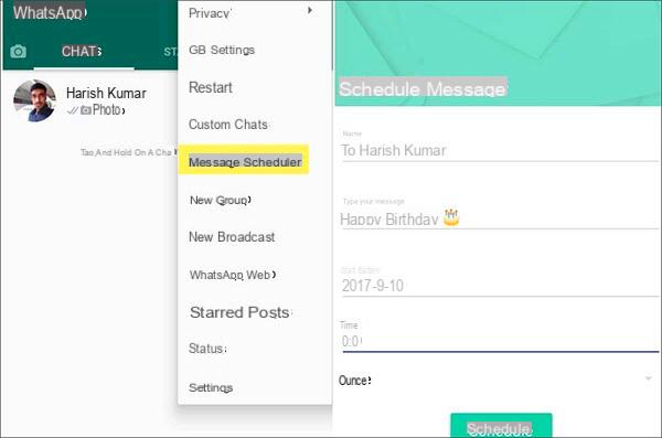 Cómo programar el envío de mensajes de Whatsapp -