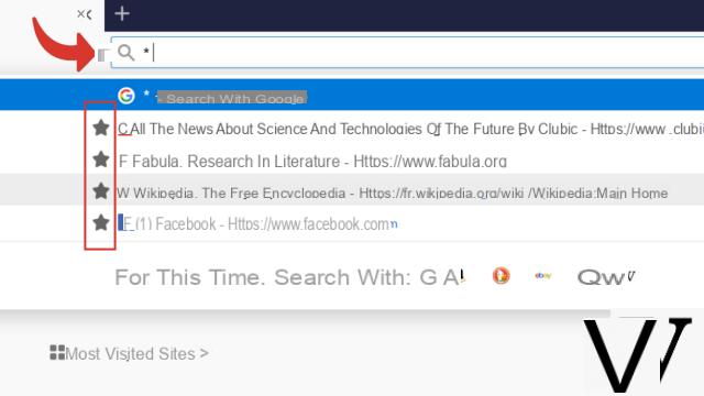 How to display your favorites on Mozilla Firefox?