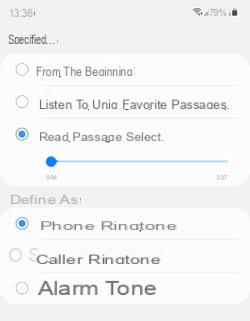 Android ringtone: set music as a ringtone