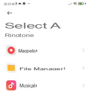 Android ringtone: set music as a ringtone