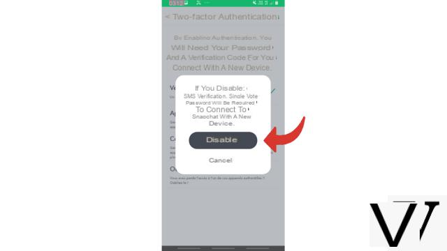 Como habilitar ou desabilitar a autenticação de dois fatores no Snapchat?