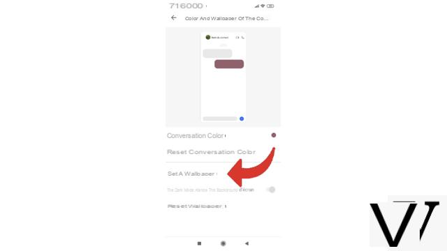 Como altero o papel de parede de uma conversa no Signal?