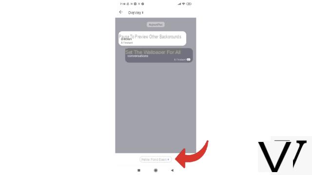 How do I change the wallpaper of a conversation on Signal?