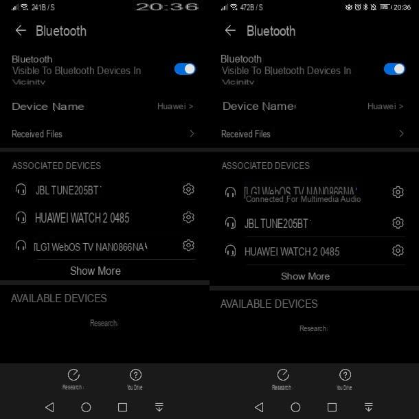 Como conectar o telefone à TV com Bluetooth