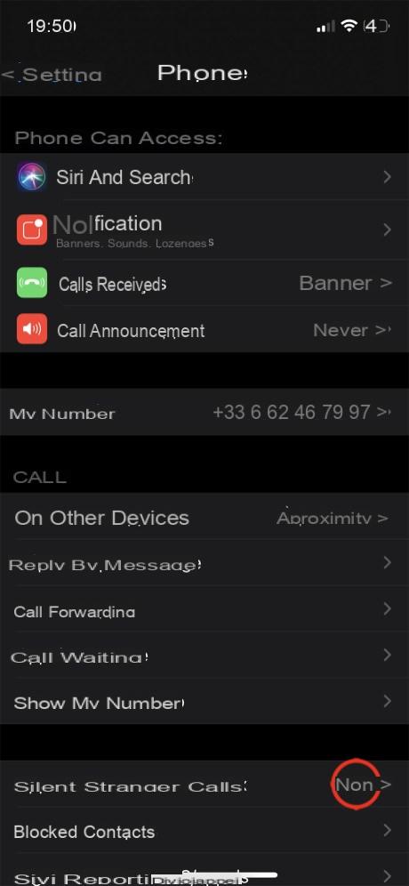 How to block a phone number on iPhone?