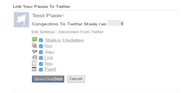 How to connect Facebook page to Twitter