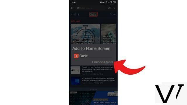 How to add a web shortcut to the home page of your Android smartphone?