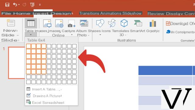 How to make a table in PowerPoint?