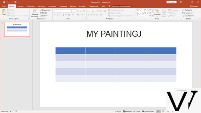 How to make a table in PowerPoint?