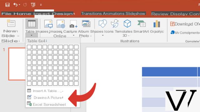 How to make a table in PowerPoint?