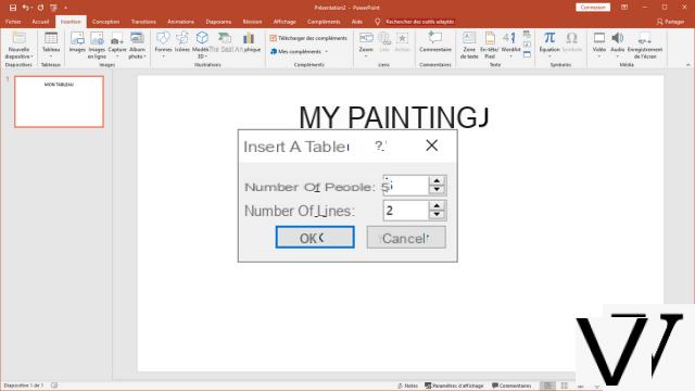 How to make a table in PowerPoint?
