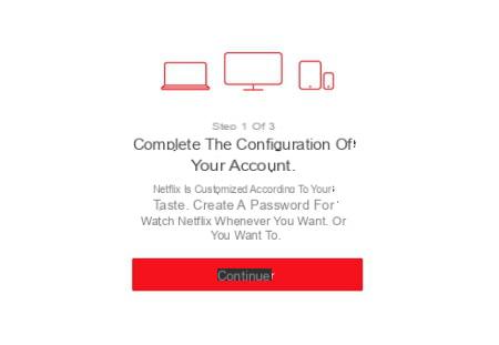 Netflix user profile: create, modify, delete