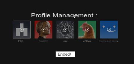 Netflix user profile: create, modify, delete