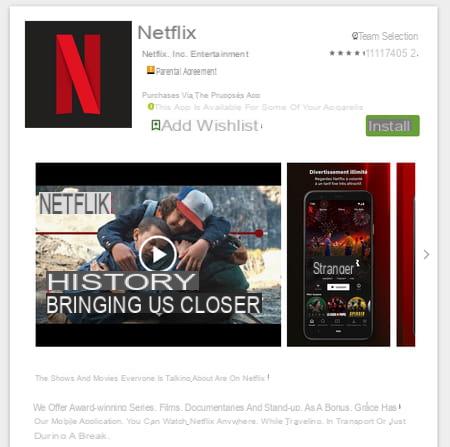 Netflix user profile: create, modify, delete