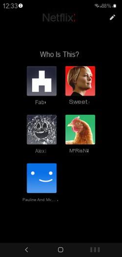 Netflix user profile: create, modify, delete